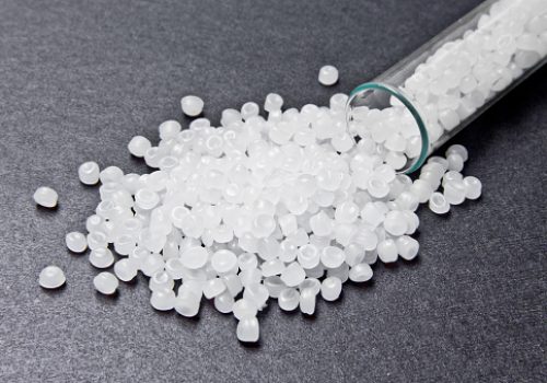 Plastic pellets. Transparent Polyethylene granules. Plastic Raw material .High Density Polyethylene (PE-HD).  PE-LD